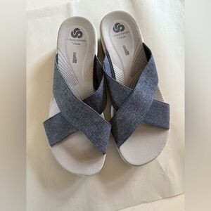 Cloudsteppers by Clarks Gray Sandals